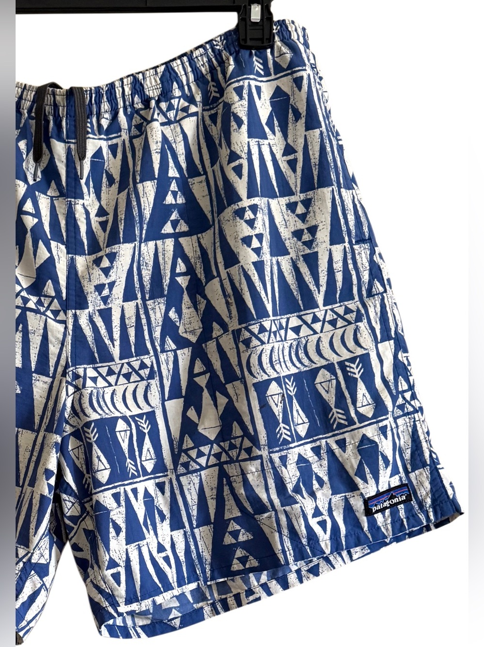 PATAGONIA Men’s Outdoor Tribal Geometric Graphic Printed Baggies Shorts Size XL - Picture 2 of 7